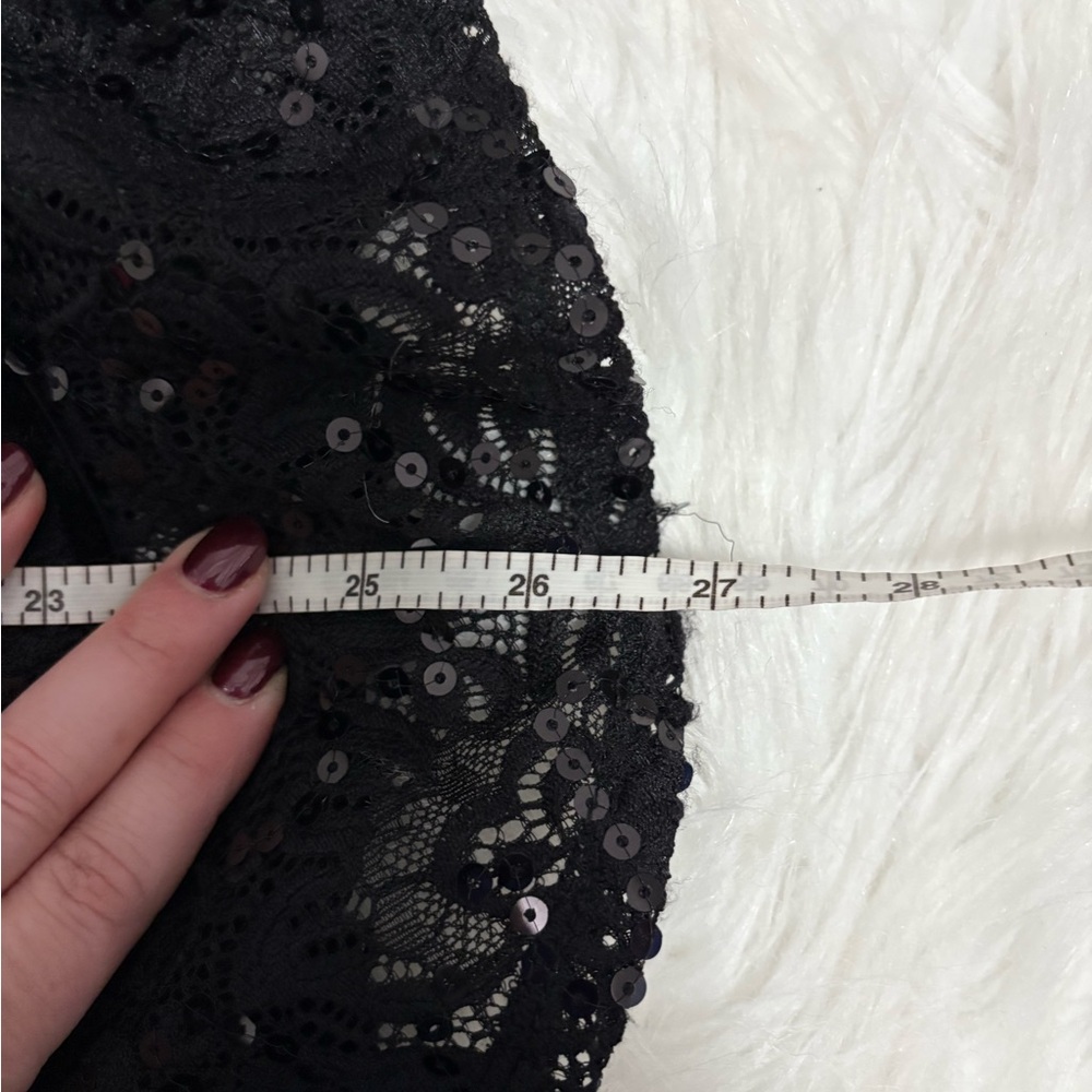 Lovers + Friends Black Lace Sequin Mini Dress - Picture 6 of 7